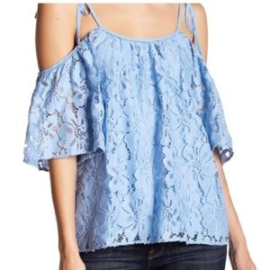 Parker Sky Blue Teddy Top - Size M